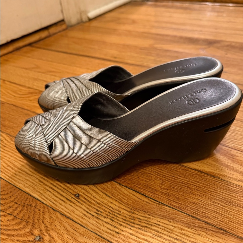 Cole Haan Women's Metallic Gray Mules - Picture 4 of 6